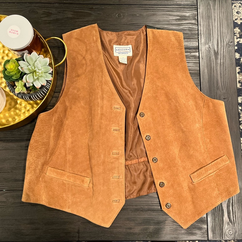 Arizona Jean Company Leather Vest